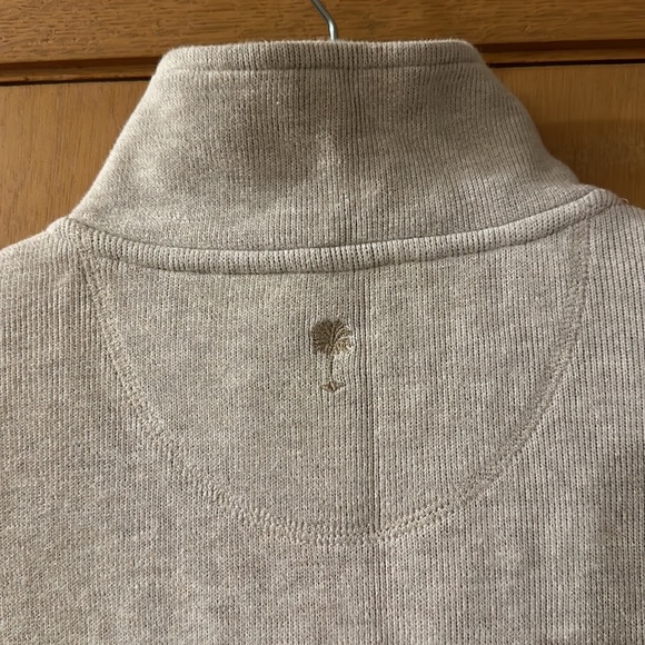Paradise Collection Tommy Bahama Men’s Quarter Zip Pullover Sweatshirt Tan Large - Picture 9 of 12